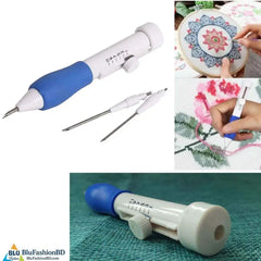 Magic Embroidery Pen Set – 3D Punch Needle Tool Kit for DIY Weaving, Cross Stitch & Creative Embroidery Designs