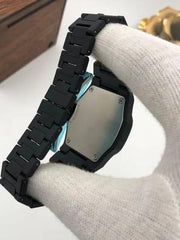 Men's Black Steel Quartz Watch | Minimalist Analog Timepiece