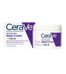CeraVe Skin Renewing Night Cream – Biomimetic Peptides, Hyaluronic Acid & 3 Ceramides | Overnight Barrier Repair for Men & Women