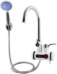 ATWFS Instant Electric Heating Water Faucet | Digital Temperature Display | Handheld Shower Head | Kitchen & Bathroom