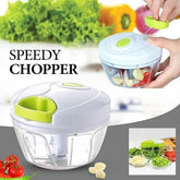 Speedy Hand-Pull Food Chopper | Manual Pull-Cord Vegetable & Herb Chopper | No Electricity Needed
