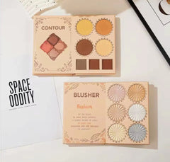 KIRSCHE 4-in-1 Makeup Palette Set – Contour, Blush, Highlighter & Eyeshadow | Secret Garden Edition