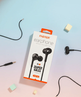 Faster Super Bass Wired Earphones – High Fidelity Stereo Sound, Built-In Mic & Volume Control | Everyday In-Ear Earphones
