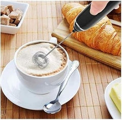 Electric Milk Frother with Dual Whisks | USB Rechargeable | Multi-Speed | Barista-Style Foam at Home