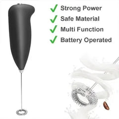 Handheld Milk Frother Whisk | Electric Foam Maker for Coffee, Latte & Matcha | One-Touch Operation