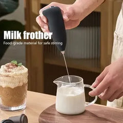 Handheld Milk Frother Whisk | Electric Foam Maker for Coffee, Latte & Matcha | One-Touch Operation