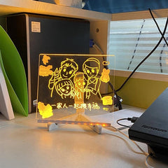 DIY Acrylic Luminescent Message Lamp | LED Glowing Board | Write & Draw Your Own Notes | Room Décor & Gift