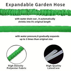 100 Feet Magic Expandable Garden Hose Pipe with Spray Nozzle – Flexible Retractable Water Hose for Garden Watering, Car Wash & Outdoor Use (30M)