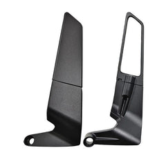 Motorcycle Wind Wing Rearview Mirrors – 360° Rotary Adjustable Aerodynamic Side Mirrors | Universal Fit for Sport, Cruiser & Naked Bikes (Black, 2 Pcs)