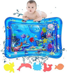 Ocean World Baby Water Play Mat | Inflatable Tummy Time Sensory Pad | Ages 3–48 Months | 50cm × 66cm