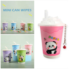 Panda Mini Makeup Wipes Can | 40 Soft Facial Wipes | Cute Portable Makeup Remover | Travel & Gift