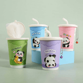 Panda Mini Makeup Wipes Can | 40 Soft Facial Wipes | Cute Portable Makeup Remover | Travel & Gift