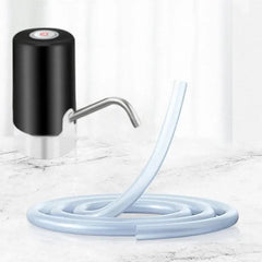 Electric Water Dispenser Pump for Water Bottles – Touch-Sensitive LED Button | Portable USB Rechargeable Water Pump for Home, Office & Outdoor Use (White & Black)