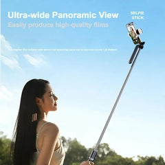 2-in-1 Bluetooth Selfie Stick with Tripod Stand | 360° Rotation | Wireless Remote Shutter