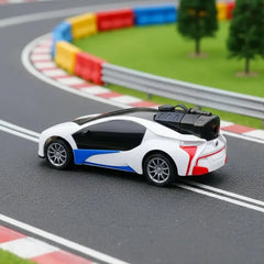 Rechargeable RC Sports Car with 3D LED Lights & Realistic Spray Effect – High-Speed Remote Control Car for Kids | Indoor & Outdoor Racing