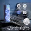 USB Dual-Head Rotating Mist Fan with Color Night Light — 3 Speed Settings | 360° Rotation | Portable Desk Cooling Fan 2026