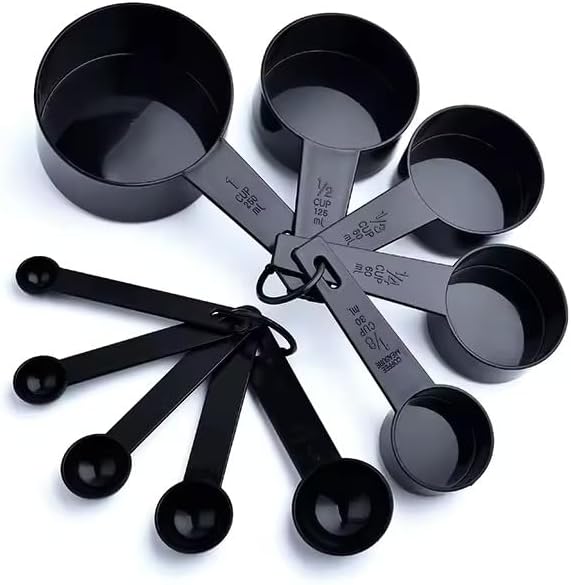 Measuring Cups & Spoons Set 8pcs | Color-Coded Kitchen Baking & Cooking Tools