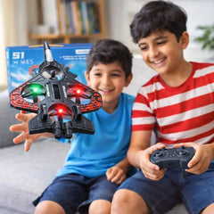 RC Combat Aircraft Drone – Remote Control Flying Jet Toy for Kids | High-Speed Indoor & Outdoor RC Plane (Ages 6+)