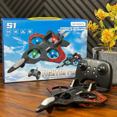 RC Combat Aircraft Drone – Remote Control Flying Jet Toy for Kids | High-Speed Indoor & Outdoor RC Plane (Ages 6+)