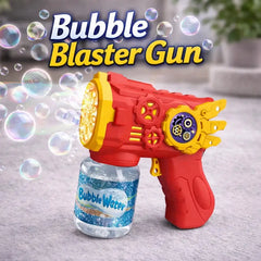 Automatic Bubble Maker Machine for Kids – One-Button Electric Bubble Gun | Outdoor Party Fun (Blue)