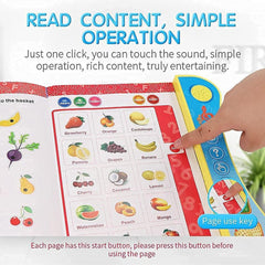 Interactive Phonetics Learning Book for Kids – Touch & Learn Educational Toy with Built-In Sound | Early Learning for Toddlers