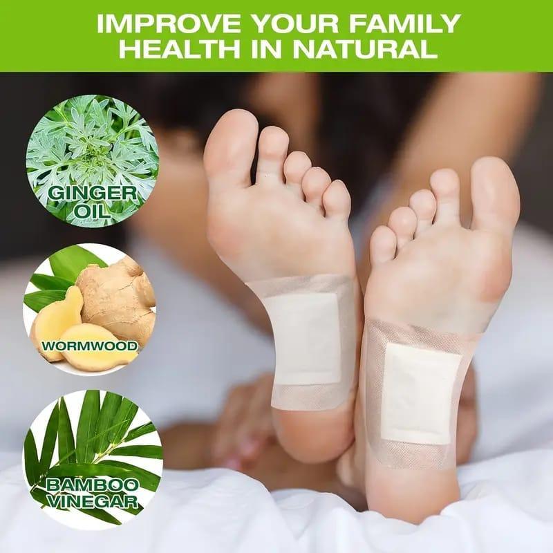 Detox Foot Pads – Premium Breathable Cloth Patches for Foot Care & Fatigue Relief | Beige | Pack of 10