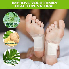 Detox Foot Pads – Premium Breathable Cloth Patches for Foot Care & Fatigue Relief | Beige | Pack of 10