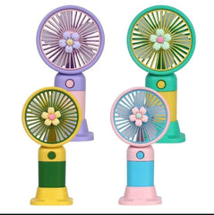 Mini Rechargeable Handheld Fan – USB Portable Cooling Fan for Home, Office & Travel | Multicolor