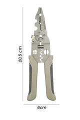 Professional Multifunctional Wire Stripper & Cutter – Heavy Duty Iron Body with Ergonomic ABS Handle
