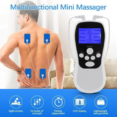 Mini Electric Body Massager – Rechargeable Heat Therapy Wellness Device | White