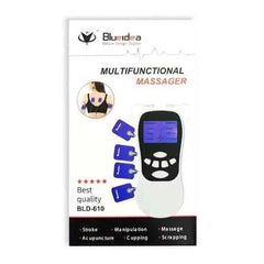 Mini Electric Body Massager – Rechargeable Heat Therapy Wellness Device | White