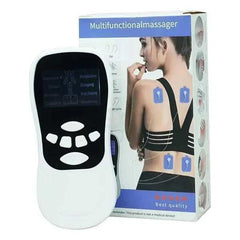 Mini Electric Body Massager – Rechargeable Heat Therapy Wellness Device | White