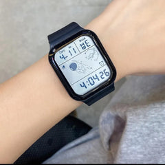Waterproof Digital LED Watch | Square Face Astronaut Design | Date Display | Rubber Strap | Unisex Sport Watch Pakistan