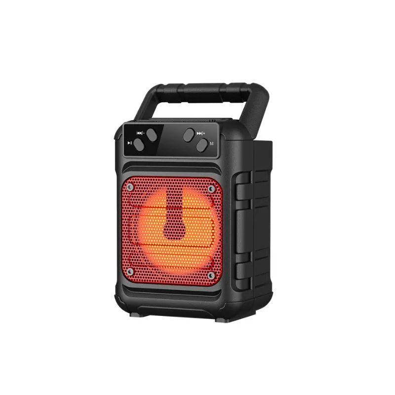 Portable Mini Bluetooth Speaker – 3" Wireless Speaker with FM Radio, USB & SD Card Support | Rechargeable | Black