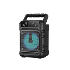 Portable Mini Bluetooth Speaker – 3" Wireless Speaker with FM Radio, USB & SD Card Support | Rechargeable | Black