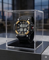 Men's Digital Sports Watch | 100% Water Resistant | Stopwatch Alarm Backlight | Long Battery | Gift Box Pakistan