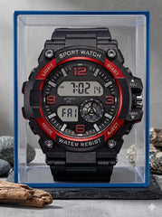 Men's Digital Sports Watch | 100% Water Resistant | Stopwatch Alarm Backlight | Long Battery | Gift Box Pakistan