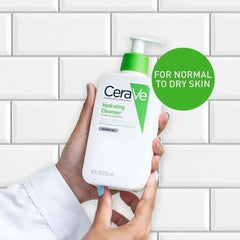 CeraVe Hydrating Facial Cleanser 236ml & Daily Moisturizing Lotion 355ml – Ceramides & Hyaluronic Acid | Pack of 2