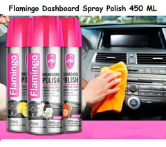 Flamingo Car Dashboard Polish 450ml – Back to Black Gloss | Leather & Plastic Restorer