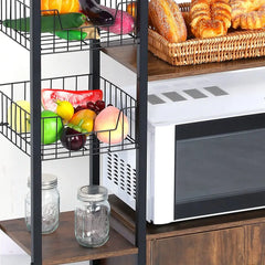 Premium Heavy-Duty Iron Kitchen Rack | Black Multi-Tier Storage Organizer 2026 – Large 101×45×85 cm