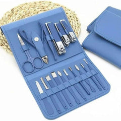 Premium Stainless Steel Mani Pedi Kit for Women | 2026 Nail Care Essentials – Stylish Leatherette Case