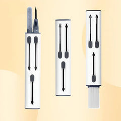 4-in-1 Earphone Cleaning Pen with Soft Bristle Brush – ABS Plastic | Cleans Earbuds, AirPods, Phones, Laptops & Cameras