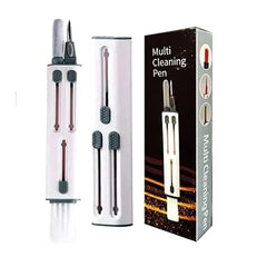 4-in-1 Earphone Cleaning Pen with Soft Bristle Brush – ABS Plastic | Cleans Earbuds, AirPods, Phones, Laptops & Cameras