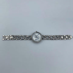 Women's Silver Stainless Steel Watch | Minimalist Dial | Chain Bracelet | Water Resistant | 12-Hour Analogue Pakistan