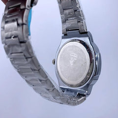 Unisex Royal Blue Quartz Watch – Stainless Steel Chain Strap | Water-Resistant Timepiece 2026