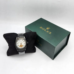 Men's Automatic Watch | Black PVD Stainless Steel | Open Heart White Dial | Screw-Down Crown | Pakistan