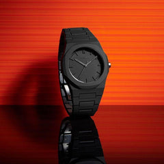Men's Aluminum Quartz Watch | Black Dial Bold White Numerals | Lightweight Water-Resistant | Daily Wear Pakistan