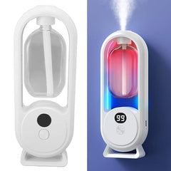 Portable USB Air Humidifier with LED Light – Quiet Mist, Digital Display & Sleek White Design | Bedroom, Office & Living Room