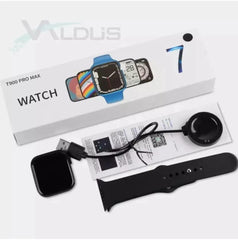 Black Smartwatch | Fitness Tracker | Smartphone Compatible | Adjustable Strap | Charging Cable Included | Pakistan