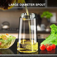 Premium Glass Oil Bottle – 50ml Spray | Leak-Proof Kitchen Oil Dispenser